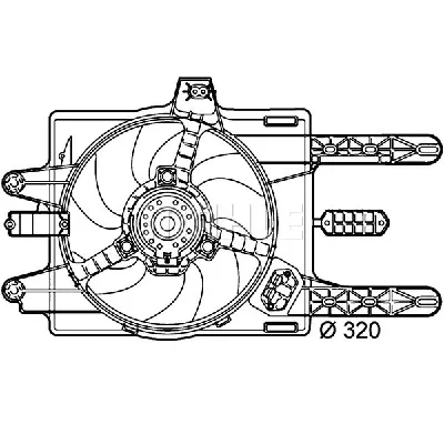 Ventilator, hlađenje motora MAHLE CFF 141 000P IC-G08I03