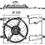 Ventilator, hlađenje motora MAHLE CFF 182 000P IC-G08F9P