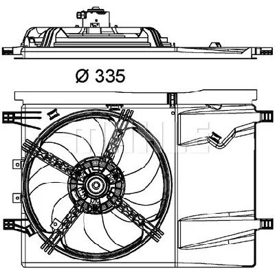 Ventilator, hlađenje motora MAHLE CFF 182 000P IC-G08F9P