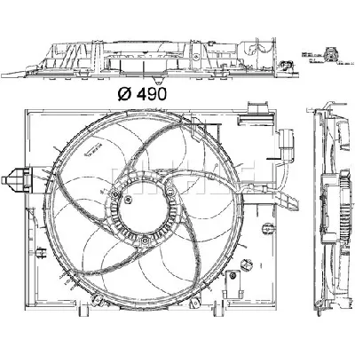 Ventilator, hlađenje motora MAHLE CFF 190 000P IC-G08F9S