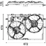 Ventilator, hlađenje motora MAHLE CFF 194 000P IC-G08F9W