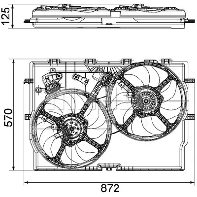 Ventilator, hlađenje motora MAHLE CFF 194 000P IC-G08F9W