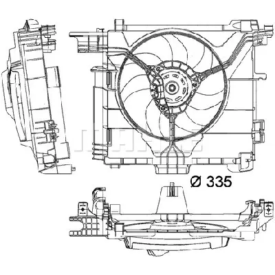 Ventilator, hlađenje motora MAHLE CFF 211 000P IC-G08F9X