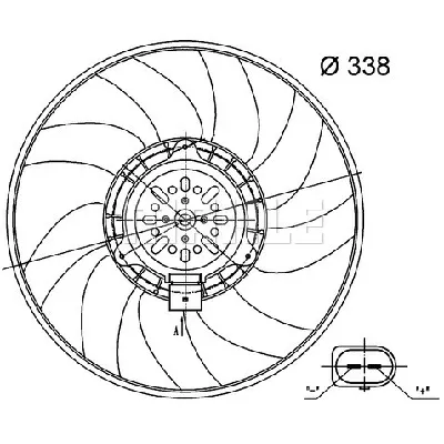 Ventilator, hlađenje motora MAHLE CFF 33 000S IC-G08F9G