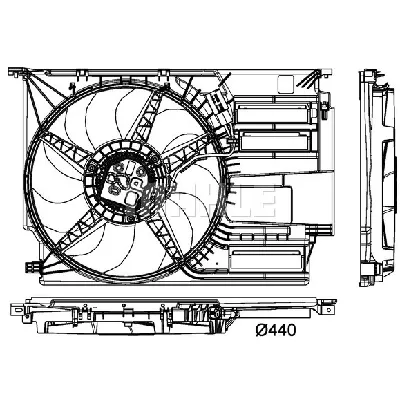 Ventilator, hlađenje motora MAHLE CFF 405 000P IC-G08FB7