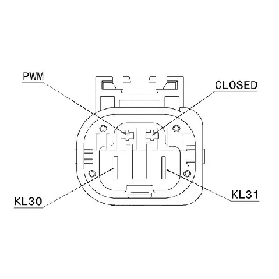 Ventilator, hlađenje motora MAHLE CFF 405 000P IC-G08FB7