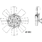 Ventilator, hlađenje motora MAHLE CFF 420 000P IC-G08FBA