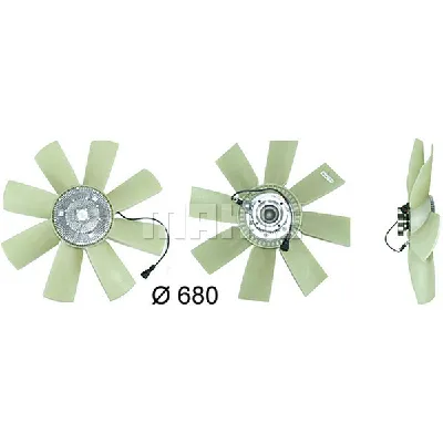 Ventilator, hlađenje motora MAHLE CFF 439 000P IC-G08FBH