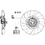 Ventilator, hlađenje motora MAHLE CFF 456 000P IC-G08FBO