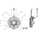 Ventilator, hlađenje motora MAHLE CFF 457 000P IC-G08FBP