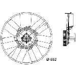 Ventilator, hlađenje motora MAHLE CFF 459 000P IC-G08FBQ