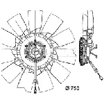 Ventilator, hlađenje motora MAHLE CFF 460 000P IC-G08FBR