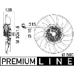 Ventilator, hlađenje motora MAHLE CFF 471 000P IC-G08FBW