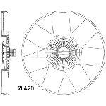 Ventilator, hlađenje motora MAHLE CFF 472 000P IC-G08FBX