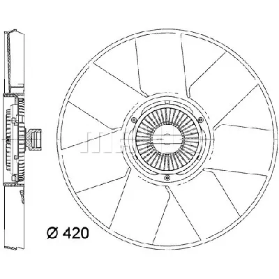 Ventilator, hlađenje motora MAHLE CFF 472 000P IC-G08FBX