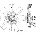 Ventilator, hlađenje motora MAHLE CFF 473 000P IC-G08FBY