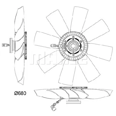 Ventilator, hlađenje motora MAHLE CFF 477 000P IC-G08I5M