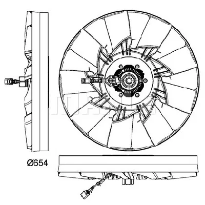 Ventilator, hlađenje motora MAHLE CFF 478 000P IC-G08I5N