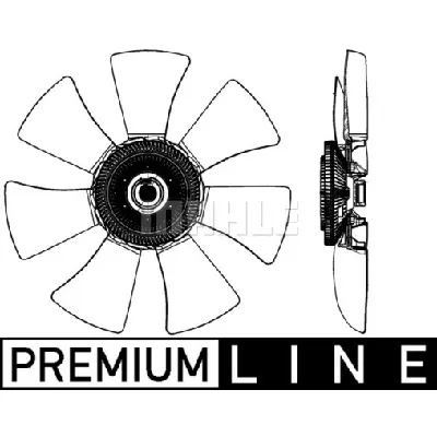 Ventilator, hlađenje motora MAHLE CFF 491 000P IC-G08FC2