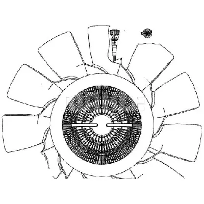 Ventilator, hlađenje motora MAHLE CFF 495 000P IC-G08FC4