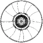 Ventilator, hlađenje motora MAHLE CFF 501 000P IC-G08I63