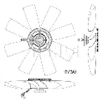 Ventilator, hlađenje motora MAHLE CFF 505 000P IC-G08FC7