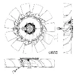 Ventilator, hlađenje motora MAHLE CFF 506 000P IC-G08I66