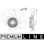 Ventilator, hlađenje motora MAHLE CFF 515 000P IC-G08I6E