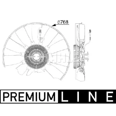 Ventilator, hlađenje motora MAHLE CFF 527 000P IC-G08I6Q