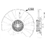 Ventilator, hlađenje motora MAHLE CFF 527 000P IC-G08I6Q
