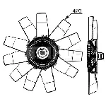 Ventilator, hlađenje motora MAHLE CFF 530 000P IC-G08I6T