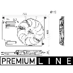 Ventilator, hlađenje motora MAHLE CFF 532 000P IC-G08I6V