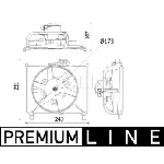 Ventilator, hlađenje motora MAHLE CFF 541 000P IC-G08I71