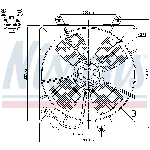 Ventilator, hlađenje motora NISSENS NIS 85000 IC-A3A9CE