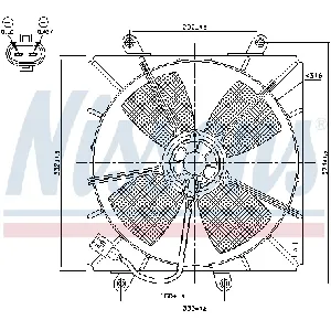 Ventilator, hlađenje motora NISSENS NIS 85000 IC-A3A9CE