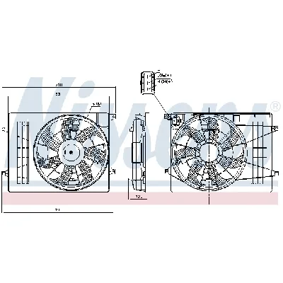 Ventilator, hlađenje motora NISSENS NIS 850006 IC-G0T0NE