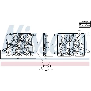 Ventilator, hlađenje motora NISSENS NIS 850017 IC-G0K947
