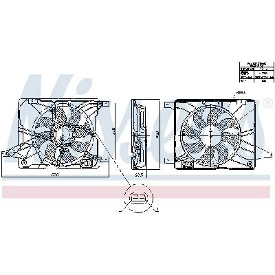 Ventilator, hlađenje motora NISSENS NIS 850017 IC-G0K947