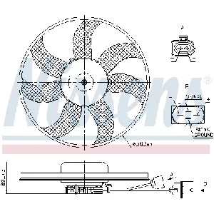 Ventilator, hlađenje motora NISSENS NIS 850020 IC-G0PHBE
