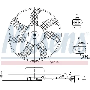 Ventilator, hlađenje motora NISSENS NIS 850021 IC-G0PHBF