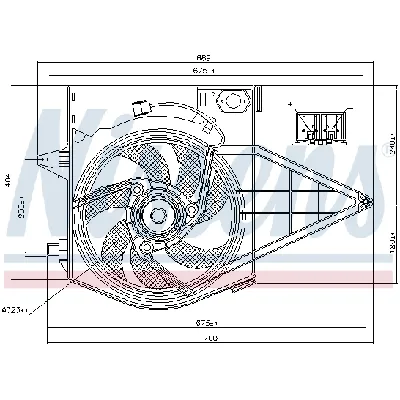 Ventilator, hlađenje motora NISSENS NIS 85003 IC-A3A9D0