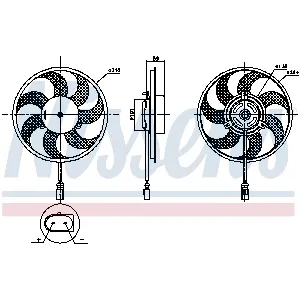 Ventilator, hlađenje motora NISSENS NIS 850030 IC-G0QQ20