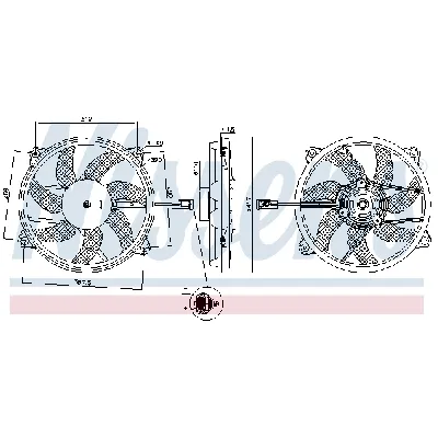 Ventilator, hlađenje motora NISSENS NIS 850035 IC-G0UAEH