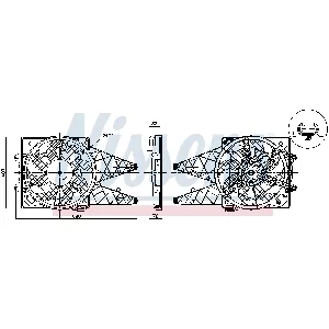 Ventilator, hlađenje motora NISSENS NIS 850047 IC-G0UAEJ