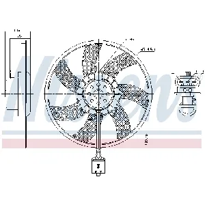 Ventilator, hlađenje motora NISSENS NIS 850061 IC-G0WBGQ