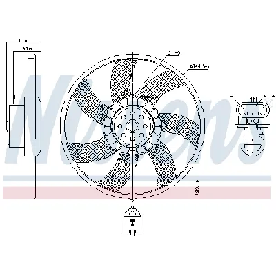 Ventilator, hlađenje motora NISSENS NIS 850061 IC-G0WBGQ