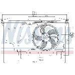 Ventilator, hlađenje motora NISSENS NIS 85007 IC-A3A9D4