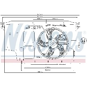 Ventilator, hlađenje motora NISSENS NIS 85007 IC-A3A9D4