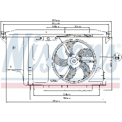 Ventilator, hlađenje motora NISSENS NIS 85007 IC-A3A9D4