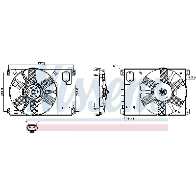 Ventilator, hlađenje motora NISSENS NIS 85020 IC-A3A9DA